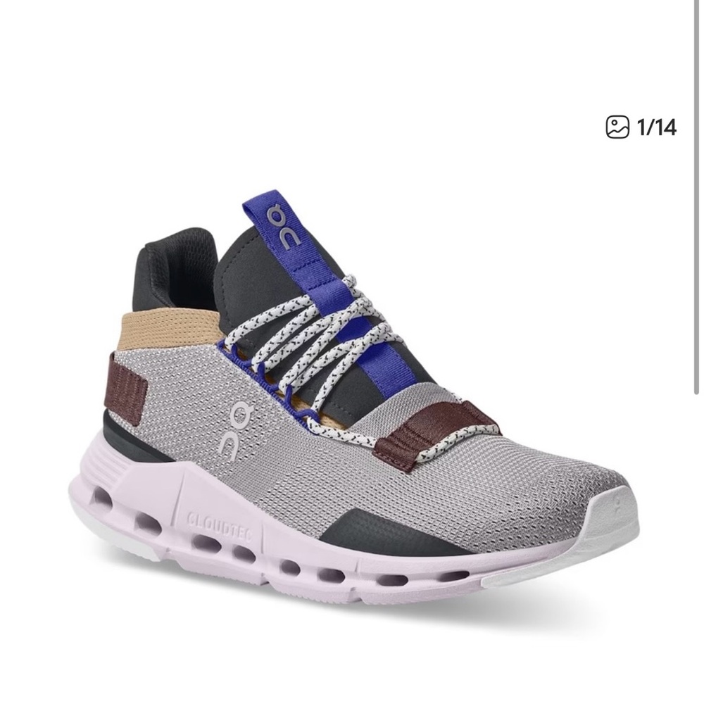 On Running Women purple zinc Lily Sneakers
